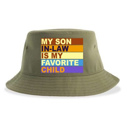 My Son In Law Is My Favorite Child Funny Family Matching Sustainable Bucket Hat