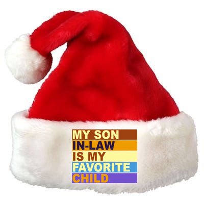 My Son In Law Is My Favorite Child Funny Family Matching Premium Christmas Santa Hat