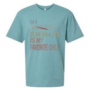 My Son In Law Is My Favorite Child Replaced Daughter Funny Sueded Cloud Jersey T-Shirt