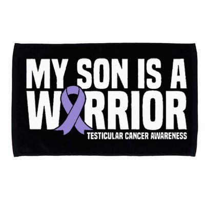 My Son Is A Warrior Testicular Cancer Awareness Microfiber Hand Towel