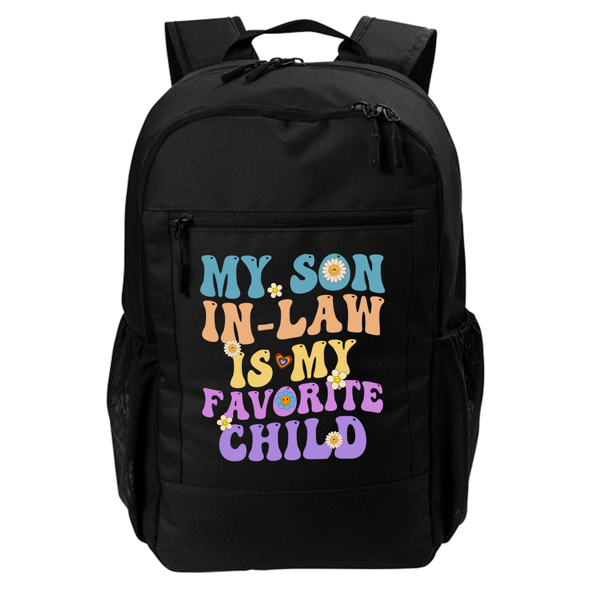 My Son In Law Is My Favorite Child Funny Family Humor Groovy Backpack