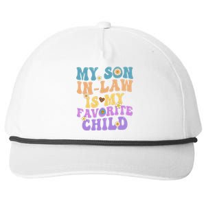 My Son In Law Is My Favorite Child Funny Family Humor Groovy Snapback Five-Panel Rope Hat