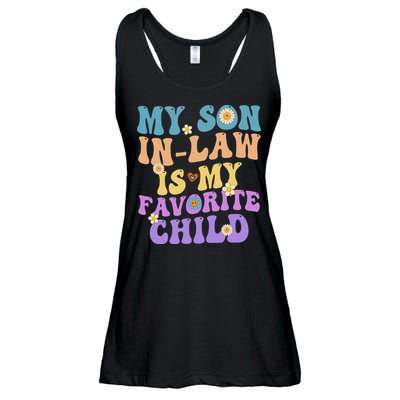 My Son In Law Is My Favorite Child Funny Family Humor Groovy Ladies Essential Flowy Tank