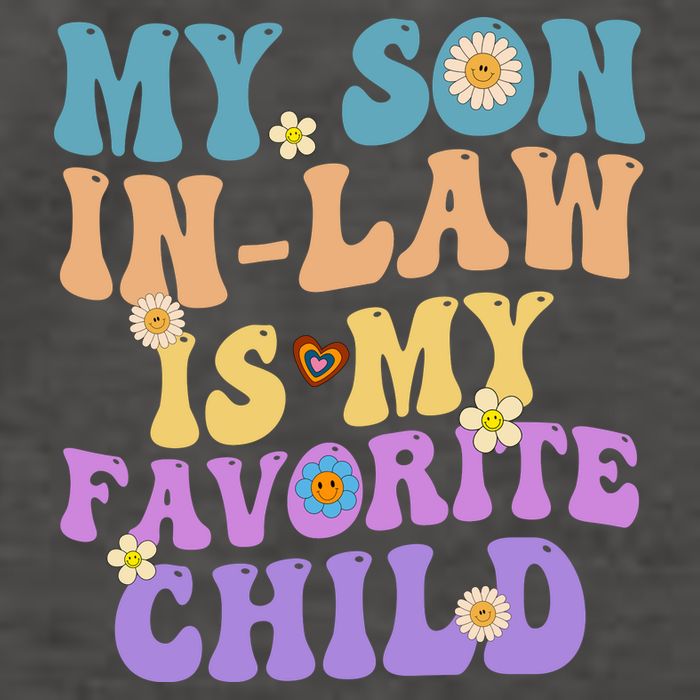 My Son In Law Is My Favorite Child Funny Family Humor Groovy Vector Backpack