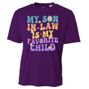 My Son In Law Is My Favorite Child Funny Family Humor Groovy Cooling Performance Crew T-Shirt