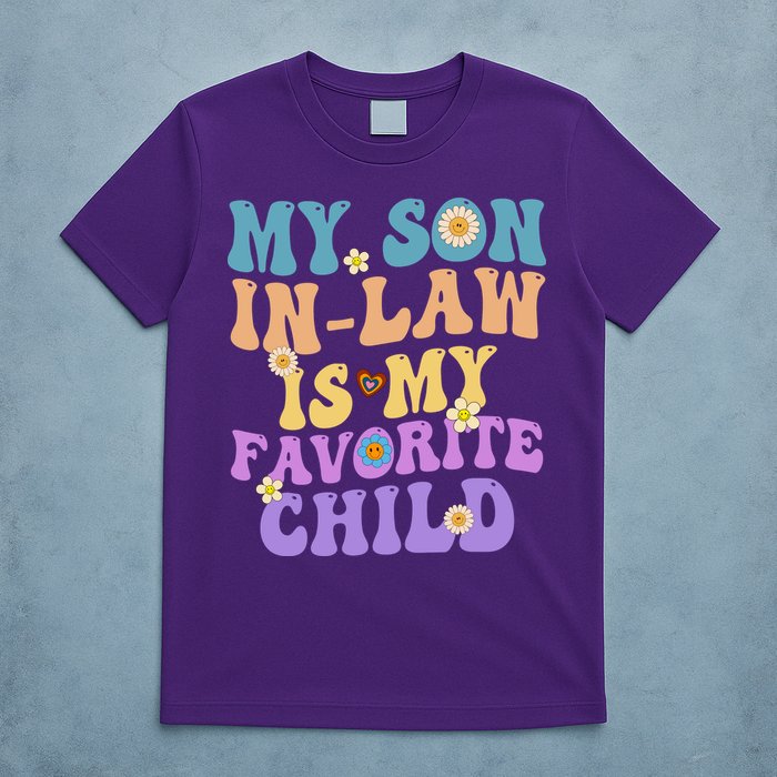 My Son In Law Is My Favorite Child Funny Family Humor Groovy T-Shirt