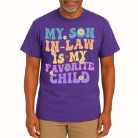 My Son In Law Is My Favorite Child Funny Family Humor Groovy Tall T-Shirt