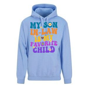 My Son In Law Is My Favorite Child Funny Family Humor Groovy Unisex Surf Hoodie