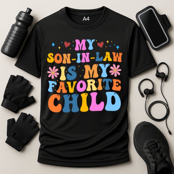 My Son In Law Is My Favorite Child Funny Cute Mom Cooling Performance Crew T-Shirt