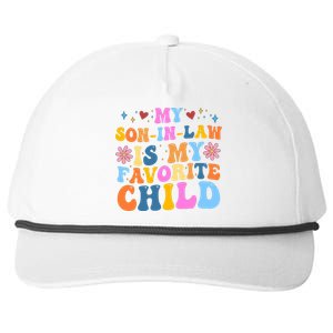 My Son In Law Is My Favorite Child Funny Cute Mom Snapback Five-Panel Rope Hat