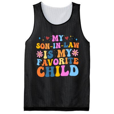 My Son In Law Is My Favorite Child Funny Cute Mom Mesh Reversible Basketball Jersey Tank