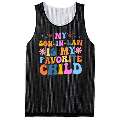 My Son In Law Is My Favorite Child Funny Cute Mom Mesh Reversible Basketball Jersey Tank