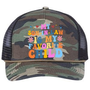 My Son In Law Is My Favorite Child Funny Cute Mom Retro Rope Trucker Hat Cap