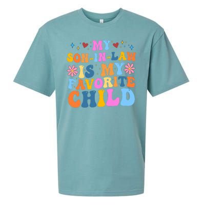 My Son In Law Is My Favorite Child Funny Cute Mom Sueded Cloud Jersey T-Shirt