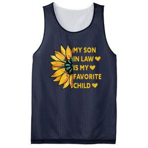 My Son In Law Is My Favorite Child Family Sunflower Design Love Mesh Reversible Basketball Jersey Tank