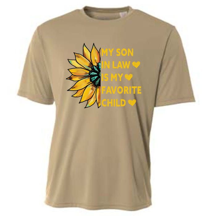 My Son In Law Is My Favorite Child Family Sunflower Design Love Cooling Performance Crew T-Shirt