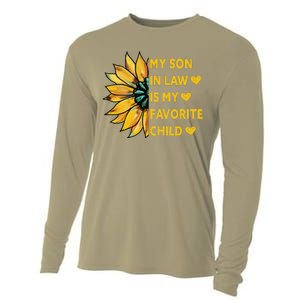 My Son In Law Is My Favorite Child Family Sunflower Design Love Cooling Performance Long Sleeve Crew