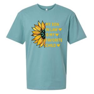 My Son In Law Is My Favorite Child Family Sunflower Design Love Sueded Cloud Jersey T-Shirt