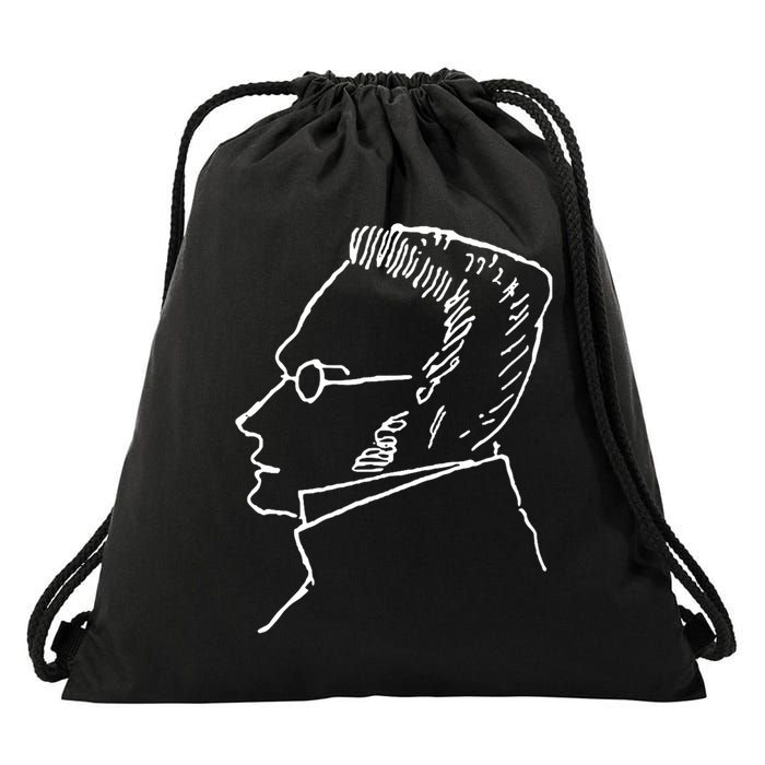 Max Stirner Illustration Drawstring Bag