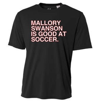 Mallory Swanson Is Good At Soccer Cooling Performance Crew T-Shirt