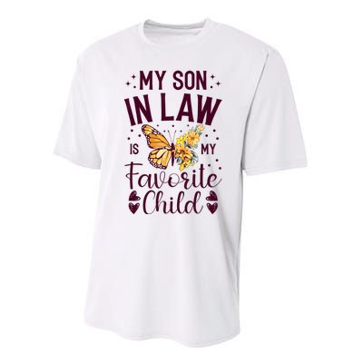 My Son In Law Is My Favorite Child Funny Family Merch Performance Sprint T-Shirt