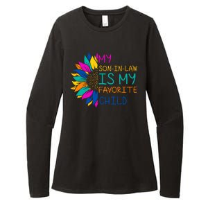 My Son In Law Is My Favorite Child Sunflower Cute Gift Womens CVC Long Sleeve Shirt