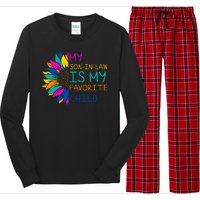 My Son In Law Is My Favorite Child Sunflower Cute Gift Long Sleeve Pajama Set