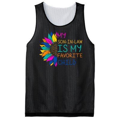 My Son In Law Is My Favorite Child Sunflower Cute Gift Mesh Reversible Basketball Jersey Tank