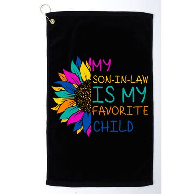 My Son In Law Is My Favorite Child Sunflower Cute Gift Golf Towel