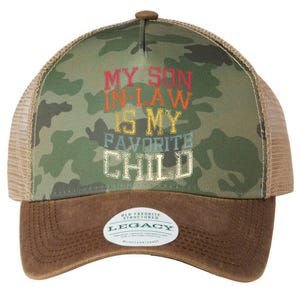 My Son In Law Is My Favorite Child Funny Family Humor Retro Legacy Tie Dye Trucker Hat