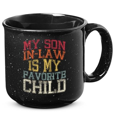 My Son In Law Is My Favorite Child Funny Family Humor Retro 15oz Campfire Ceramic Mug