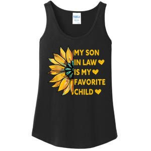 My Son In Law Is My Favorite Child Family Sunflower Design Ladies Essential Tank