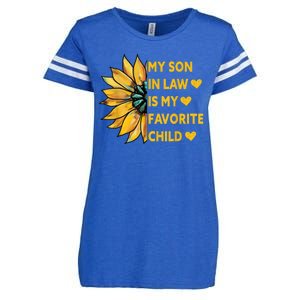 My Son In Law Is My Favorite Child Family Sunflower Design Enza Ladies Jersey Football T-Shirt