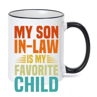 My Son In Law Is My Favorite Child 11oz Black Color Changing Mug