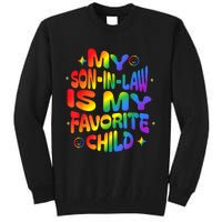 My Soninlaw Is My Favorite Child Family Humor Dad Mom Lgbt Tall Sweatshirt