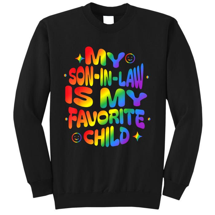 My Soninlaw Is My Favorite Child Family Humor Dad Mom Lgbt Tall Sweatshirt