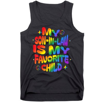 My Soninlaw Is My Favorite Child Family Humor Dad Mom Lgbt Tank Top