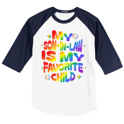 My Soninlaw Is My Favorite Child Family Humor Dad Mom Lgbt Baseball Sleeve Shirt