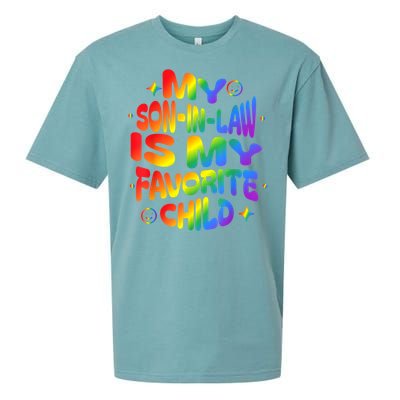 My Soninlaw Is My Favorite Child Family Humor Dad Mom Lgbt Sueded Cloud Jersey T-Shirt