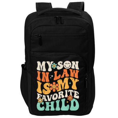 My Son In Law Is My Favorite Child Funny Family Humor Retro Gift Impact Tech Backpack