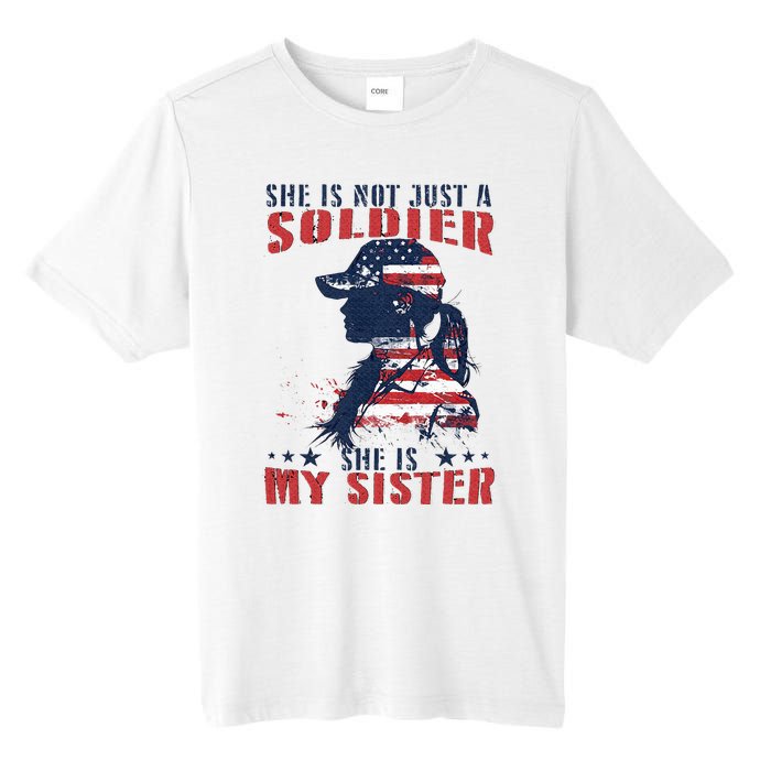 My Sister Is A Soldier Military 4th Of July Tall Fusion ChromaSoft Performance T-Shirt