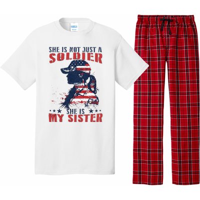 My Sister Is A Soldier Military 4th Of July Pajama Set