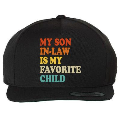 My Son In Law Is My Favorite Funny Family Wool Snapback Cap