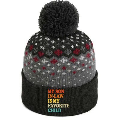 My Son In Law Is My Favorite Funny Family The Baniff Cuffed Pom Beanie