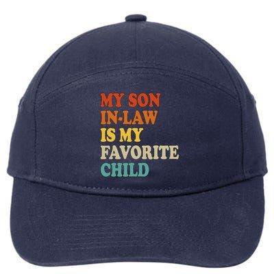 My Son In Law Is My Favorite Funny Family 7-Panel Snapback Hat