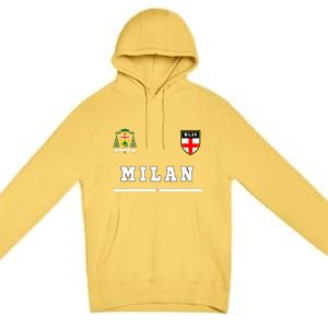 Milan Sportsoccer Jersey Flag Football Italy Premium Pullover Hoodie