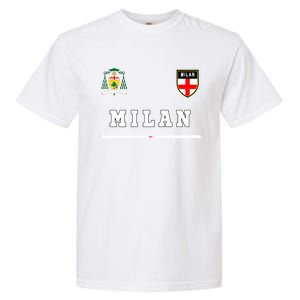 Milan Sportsoccer Jersey Flag Football Italy Garment-Dyed Heavyweight T-Shirt