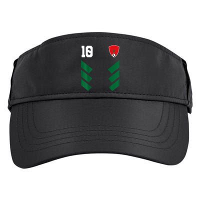 Morocco Soccer Jersey Moroccan Football Shirt Flag Adult Drive Performance Visor