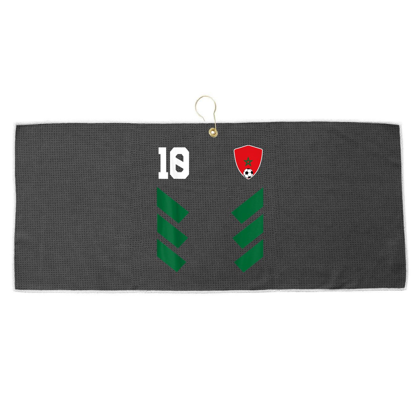 Morocco Soccer Jersey Moroccan Football Shirt Flag Large Microfiber Waffle Golf Towel