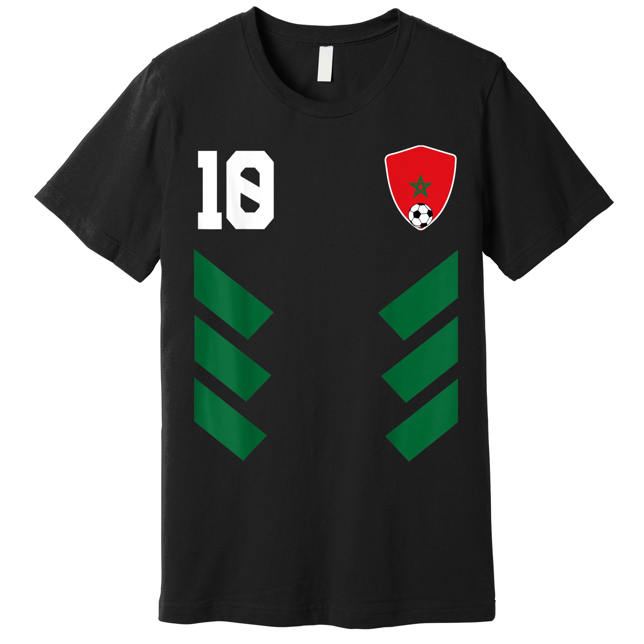 Morocco Soccer Jersey Moroccan Football Shirt Flag Premium T-Shirt